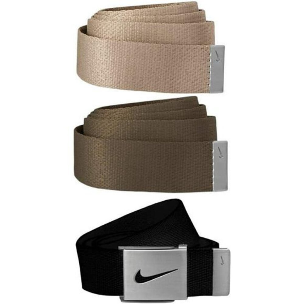 Mens Web Belt 3 Pack Adjustable Cotton Strap One Size Fits Up to 42 Bottle Opene